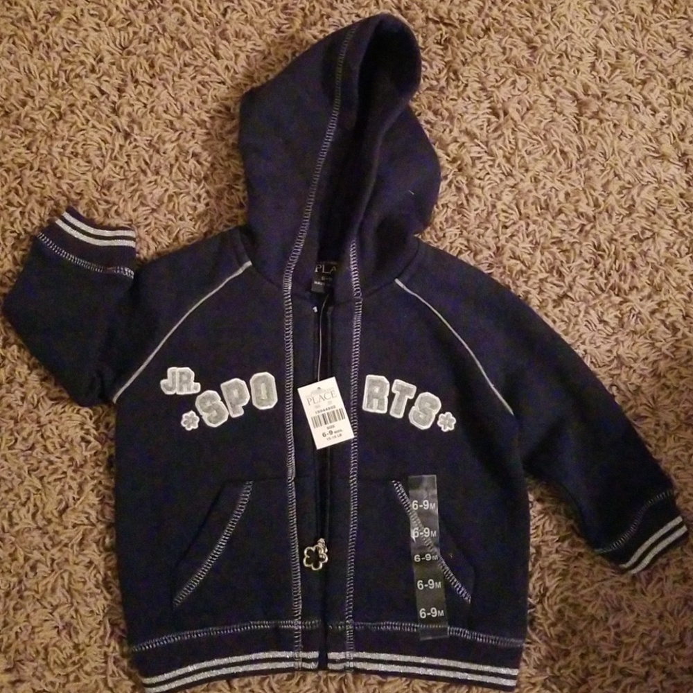 Navy Blue zip up hoodie